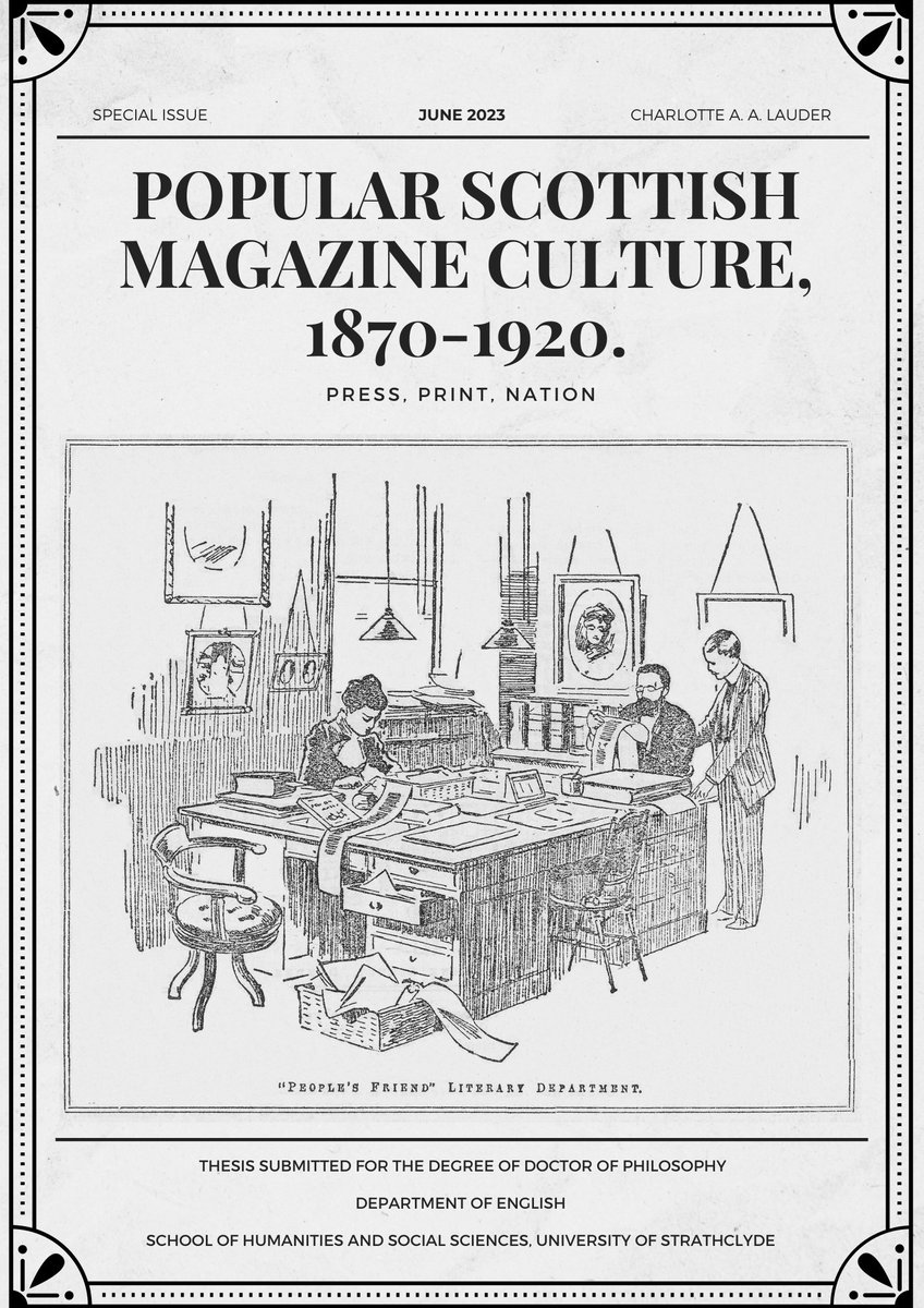 When your PhD is on magazines, why wouldn’t you design your thesis title page like a magazine cover?? ✨ Relieved to have submitted my thesis today — now away for a big nap! ✨