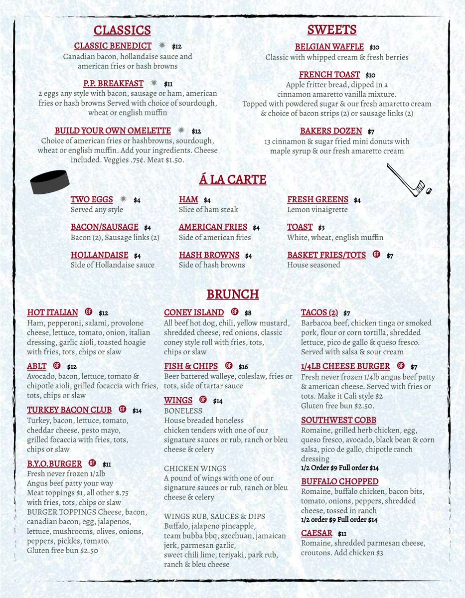 ParkPlace2's tweet image. Our brunch menu will be available Saturday &amp;amp; Sunday 10am-1pm! #happy4th #holidayweekend #openallweekend #besafe #parkplacesportsbar