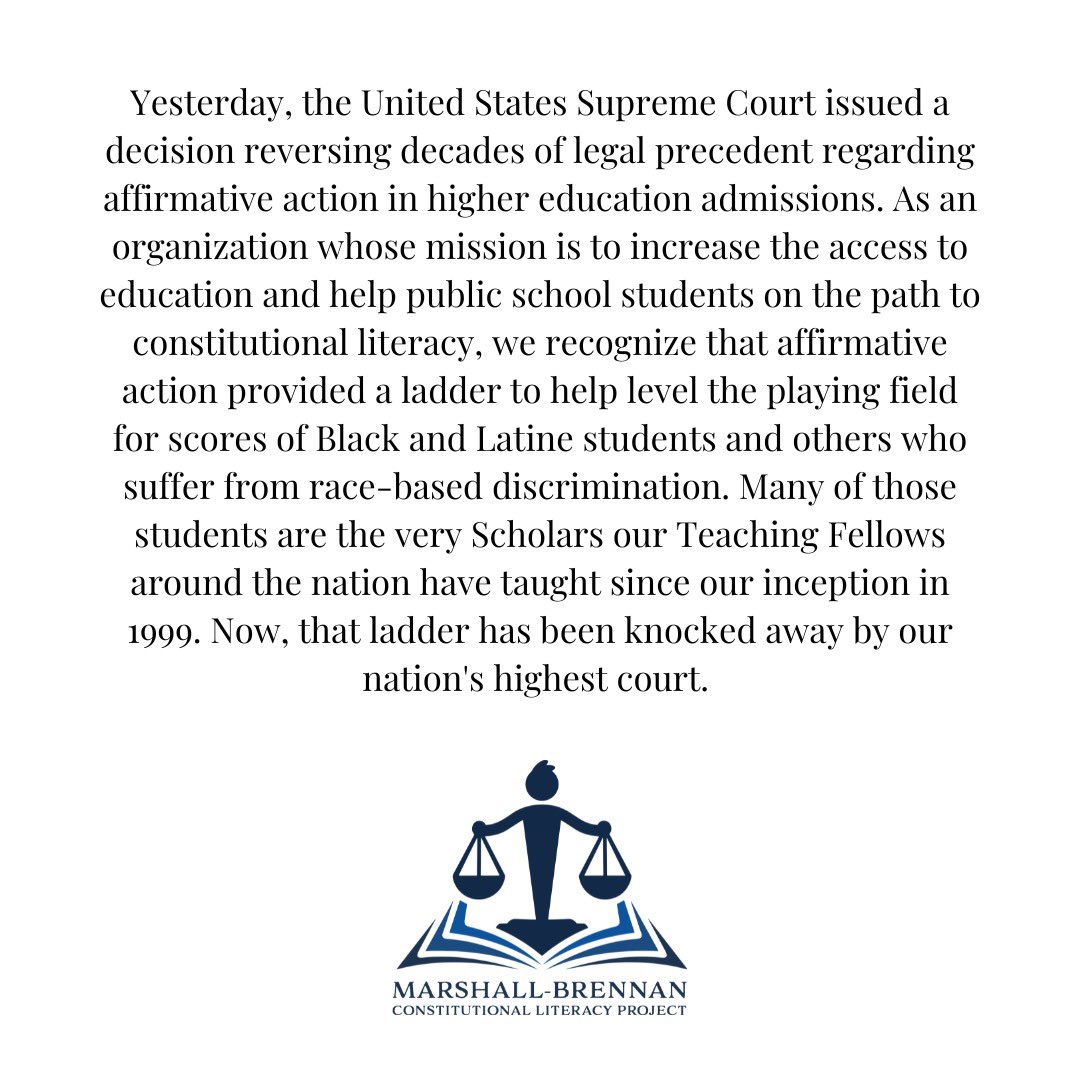 Marshall-Brennan Constitutional Literacy Project tweet media