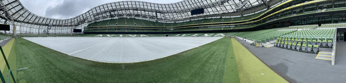 The Aviva Stadium. Anticipation building ahead of Acun Ilicali’s first press conference after taking over at Shelbourne. #hcafc