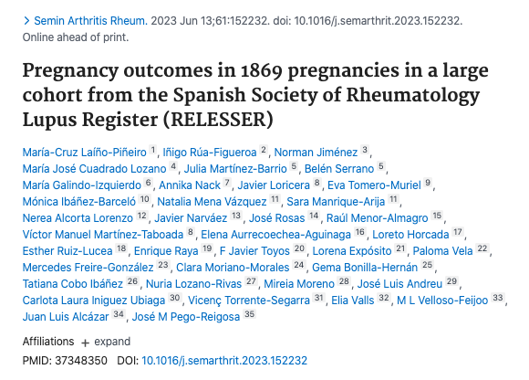 MassimoRadin's tweet photo. Great study that highlights the importance of #aPL testing in #SLE women 👩‍🔬💜

10.1016/j.semarthrit.2023.152232 https://t.co/80SooU1YFM