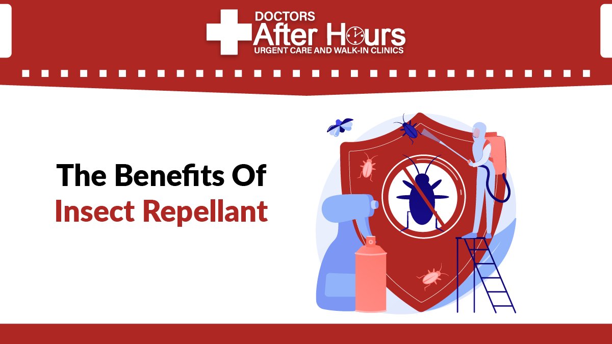 DoctorAfterHour's tweet photo. Mosquitos, ticks, and other pests can carry problematic conditions like Lyme disease. Always protect yourself from harmful insects, and visit us for care: https://t.co/lSgJHTb7R1
#DoctorsAfterHours #UrgentCare #ticks #mosquitos #lymedisease #insectrepellant https://t.co/aPRbATXKpX