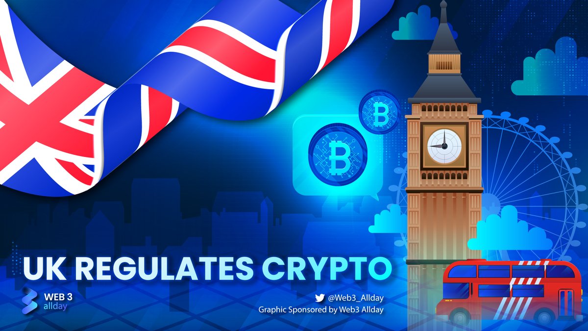 Web3_AllDay's tweet image. Breaking News: UK #Regulates Crypto 🚀

👑 Financial Services and Markets Act 2023 gets #Royal⚜️ Assent, a major milestone in regulating #crypto.

💼 #Regulators can now supervise crypto and stablecoins, ensuring a #secure and thriving market.

 #Web3 #Web3_allday