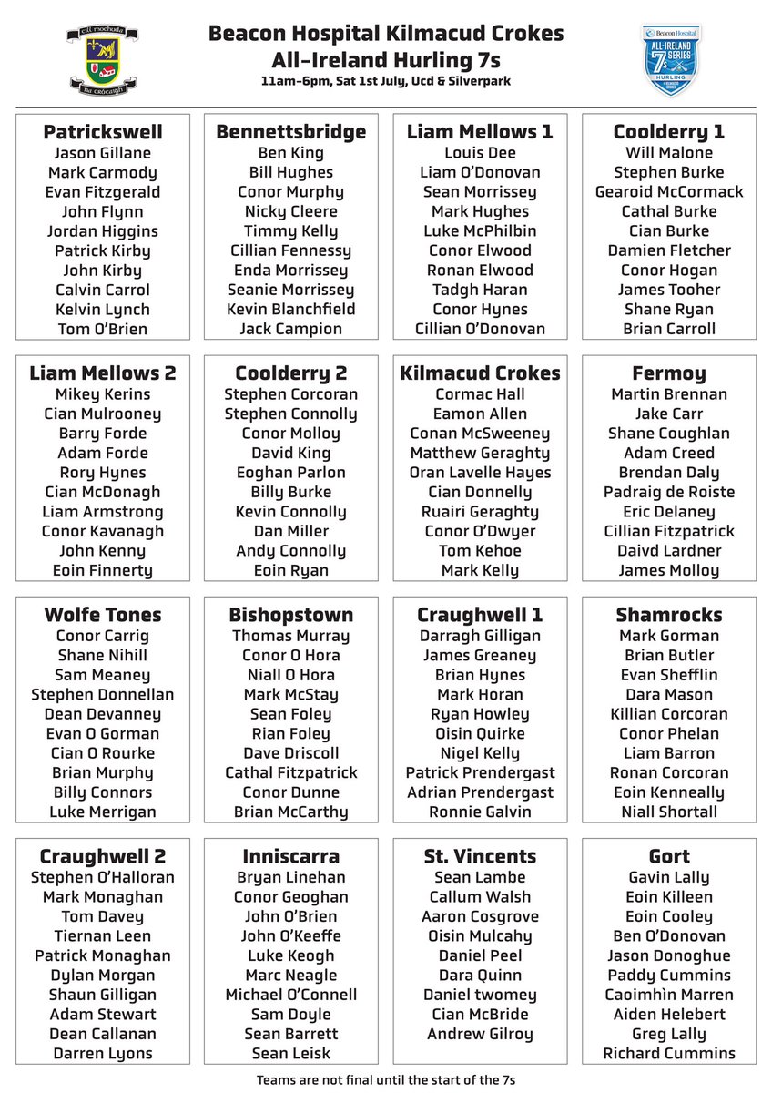 Beacon Hospital All-Ireland Hurling 7s tweet media