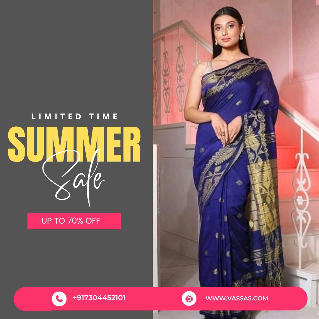 Yespoho's tweet photo. 🌞🛍️ Summer Saree Sale Alert! Up to 70% off on stunning sarees. Upgrade your summer style and shop now!

#SummerSale #SareeLove #UpTo70Off #FashionDeals #SummerFashion #ShopSmart #SummerSale #FashionFinds #UpTo70Off #SummerFashion #StyleSale #FashionDeals #SummerWardrobe https://t.co/YG4ZG3DgTi