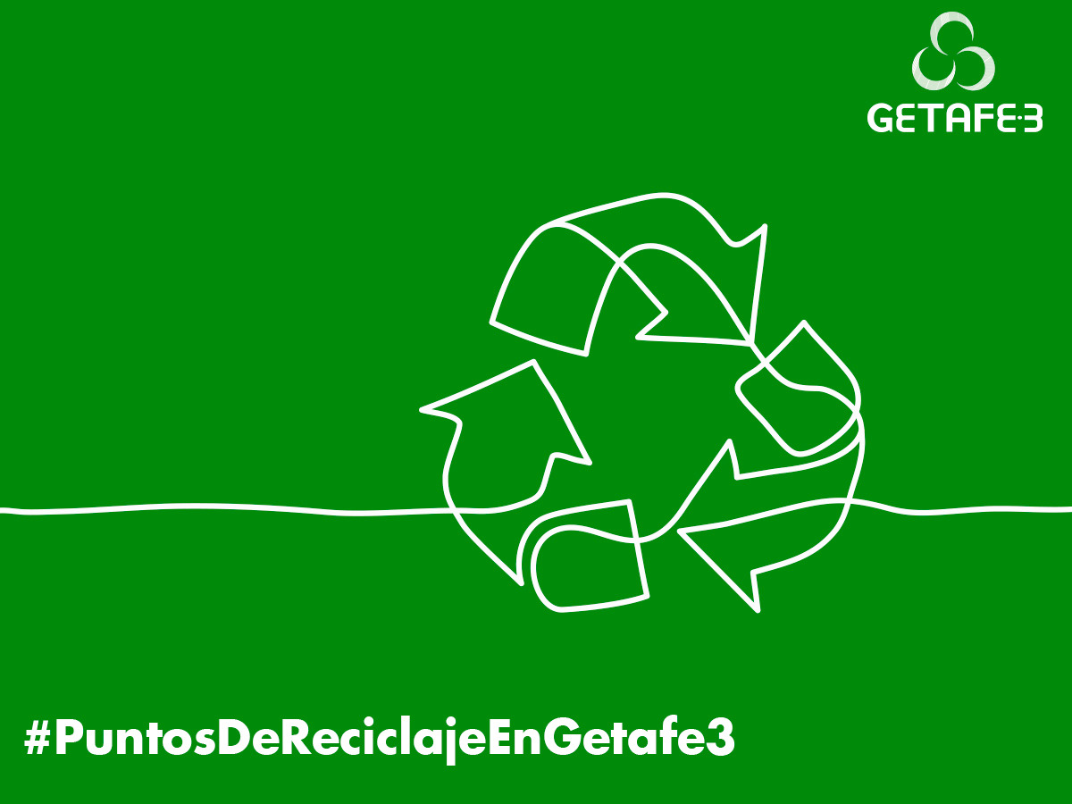 𝑷𝒖𝒏𝒕𝒐𝒔 𝒅𝒆 𝒓𝒆𝒄𝒊𝒄𝒍𝒂𝒋𝒆 𝒆𝒏 𝑮𝒆𝒕𝒂𝒇𝒆 𝟑♻️
A lo largo y ancho del centro encontrarás puntos de reciclaje para todo tipo de pilas, baterías y tapones de plástico.