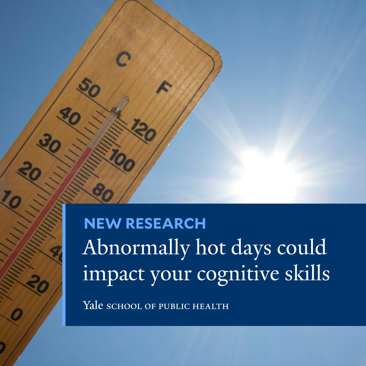 High-temperature days (defined as exceeding 89.6°F) were associated with reduced scores on math tests among teenagers and adolescents across China, find Prof. @xcyale & colleagues. Read more: m.yale.edu/bw9q @YaleHPM @YaleGH @CCHYale