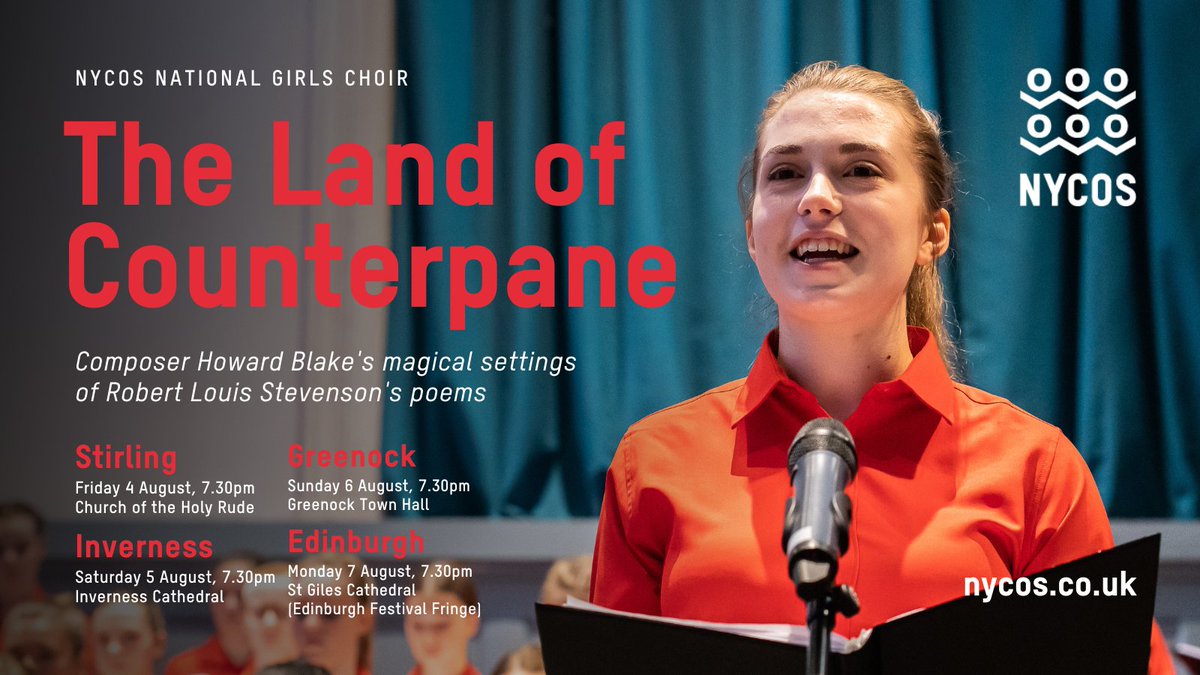 🎵 NYCOS National Girls Choir Summer Tour 🔆

Experience the glorious harmonies of the NYCOS National Girls Choir as they perform in venues across Scotland this summer including #Stirling #Inverness #Greenock and #Edinburgh as part of <a href="/edfringe/">Edinburgh Festival Fringe</a> !

🎫 nycos.co.uk/events