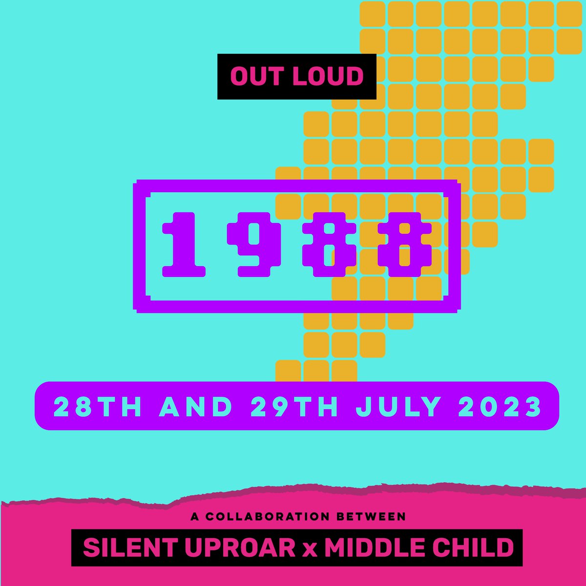 SilentUproarPro's tweet photo. 💥Out Loud is back baby!
Our scratch night with @MiddleChildHull 
is on the 28th-29th July with new writing by
@_oliviahannah_ and @scoreceror
https://t.co/cLVze7LKs4 https://t.co/MGxllpJwut