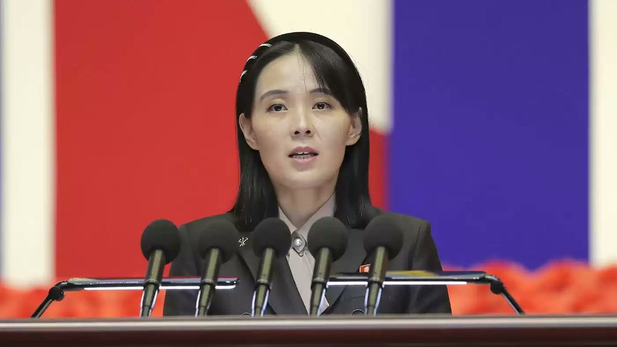 MyNewsRadar's tweet photo. North #Korean Leader's #Sister #Accuses US of 'Gangster-Like' #Hypocrisy Over #Failed Spy #Satellite #Launch Kim Yo Jong, the sister of #North Korean #leader Kim #Jong Un, on #Thursday https://t.co/BYIv23Pcal #BusinessLobbying #International #Bidenadministration #AssociatedPress https://t.co/9xIIEv00vh