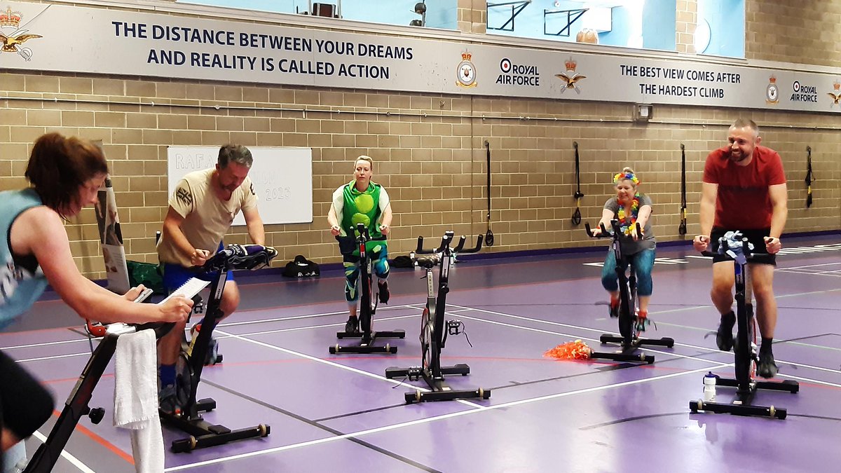 Well done to everyone that took part in the Spinathon for @RAFAssociation this week and raised over £287 for the charity. Big thank you to our RAFALO team for organising 👏#TeamHon #RAFARides