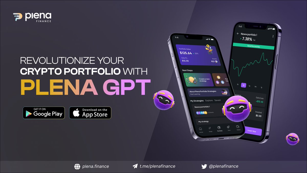 NoahAINetwork's tweet photo. Ready to revolutionize your crypto portfolio? 📈 

Discover PlenaGPT, the cutting-edge tool that leverages AI &amp; Account Abstraction to transform how you manage your funds 

More Alpha 👉 https://t.co/9JrdQPnCuG https://t.co/OxmjmAfmK6