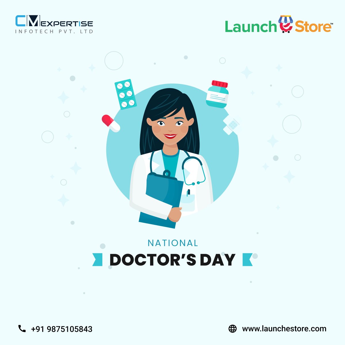 Happy National Doctors Day!
Saluting healthcare heroes on #DoctorsDay!

We're grateful to the selfless doctors and our @launchestore team who support them with top-notch web and app development.

#happydoctorsday #launchestore #doctorsofinstagram #festivalofhope #TogetherStronger