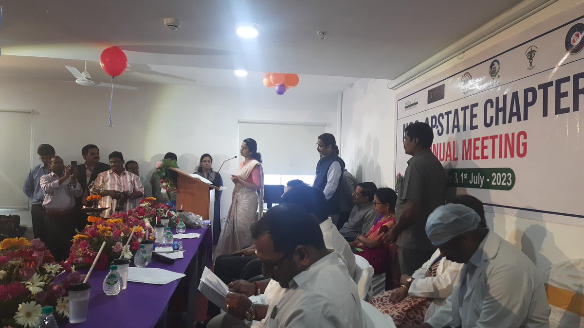 hbchrcECHO's tweet photo. First annual meeting of NCG-AP state chapter was held at NATCO Cancer Centre, Guntur today.  The program was inaugurated by Honorable Health Minister AP. https://t.co/7JXePAum8V