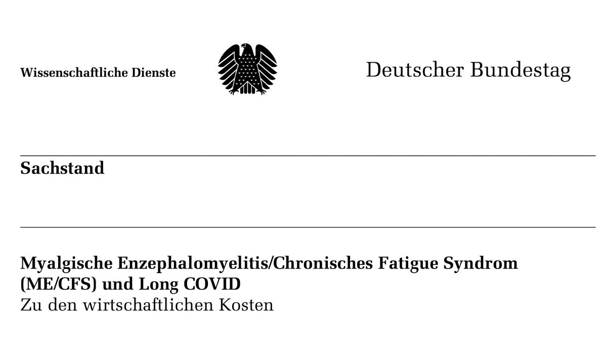 GoeringEckardt's tweet photo. #MECFS &amp; #LongCovid kosten: Den Erkrankten Gesundheit &amp; Träume, der Gesellschaft Freunde &amp; Nachbarn, der Wirtschaft Arbeitskraft &amp; Produktivität. Wieviel? 🤷 Auch der Wiss. Dienst des Bundestages weiß nicht genau, wie viele betroffen sind. Das bestätigt: Wir brauchen Forschung! https://t.co/QIj7YpXpwO