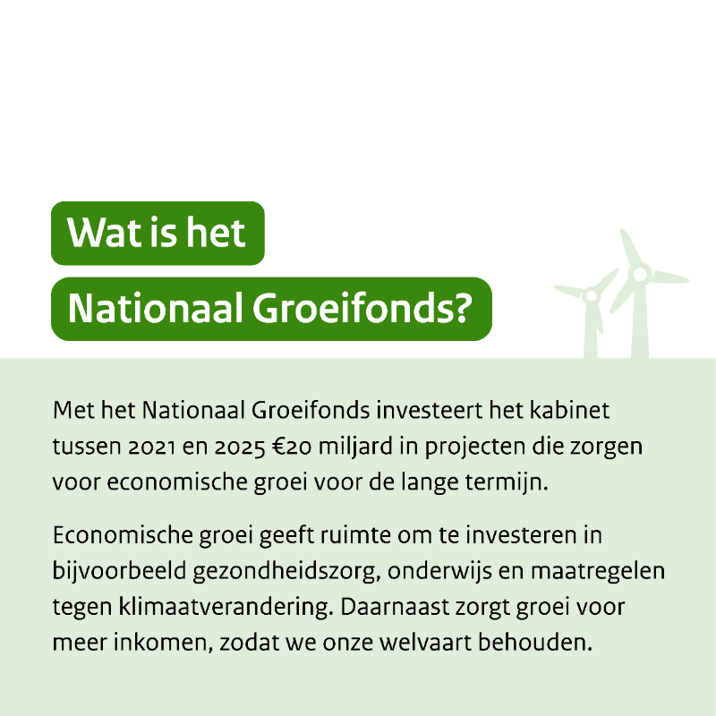 Ministerie_EZK's tweet photo. Het kabinet investeert 4 miljard euro uit het @N_Groeifonds in 18 projecten die moeten zorgen voor duurzame economische groei en welvaart. Dat is besloten op voorstel van Micky Adriaansens (@MinisterEZK) en Sigrid Kaag (@Minister_FIN).

Nieuwsbericht ⤵️

https://t.co/Km7PpFdzg1