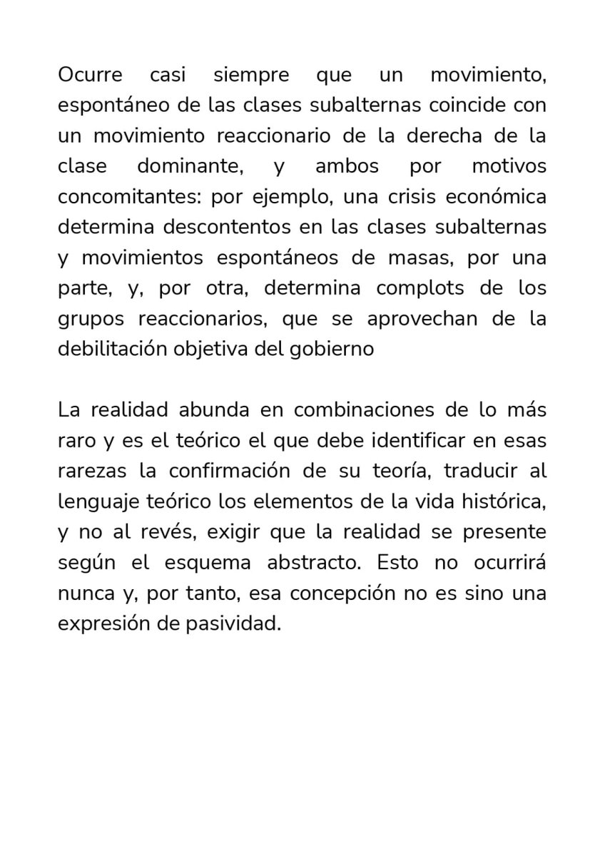 A raíz de las revueltas en los barrios populares en Francia, provocadas por el asesinato racista por parte de la policía del joven Nahel, son pertinentes estas anotaciones de Gramsci sobre la relación entre "espontaneidad y conciencia". Texto completo marxists.org/espanol/gramsc…