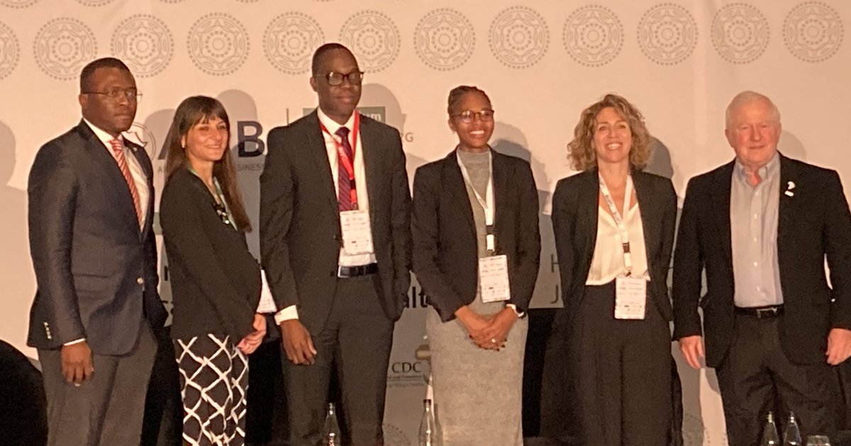 Great panel on an enabling environment for local production of vaccines, therapeutics and diagnostics in Africa 🌍@AfricaHealthBiz Great job by our consultant! @Rachell78051818