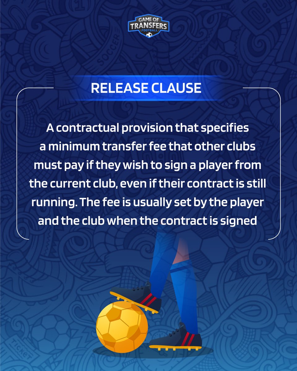 GOTFootballx's tweet photo. Like it, share it!
Don't forget to follow @GOTFootballx for such content!
#TransferWindow #TransferNews #FPL #transfers #FPLCommunity #Releaseclause #Football #Footballterm #footballterminology #THFC #MCFC #CFC #LFC #MUFC #AFC #CFC #LFC #soccer #PlayerTransfer https://t.co/NVnZ7hxL4i