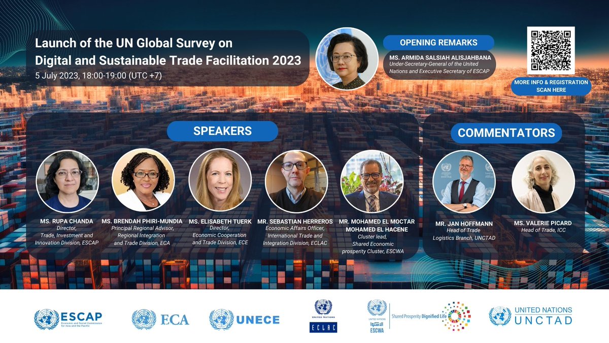 Expect good news. 
Please join us on Wednesday 5 July. 
unescap.org/events/2023/la…