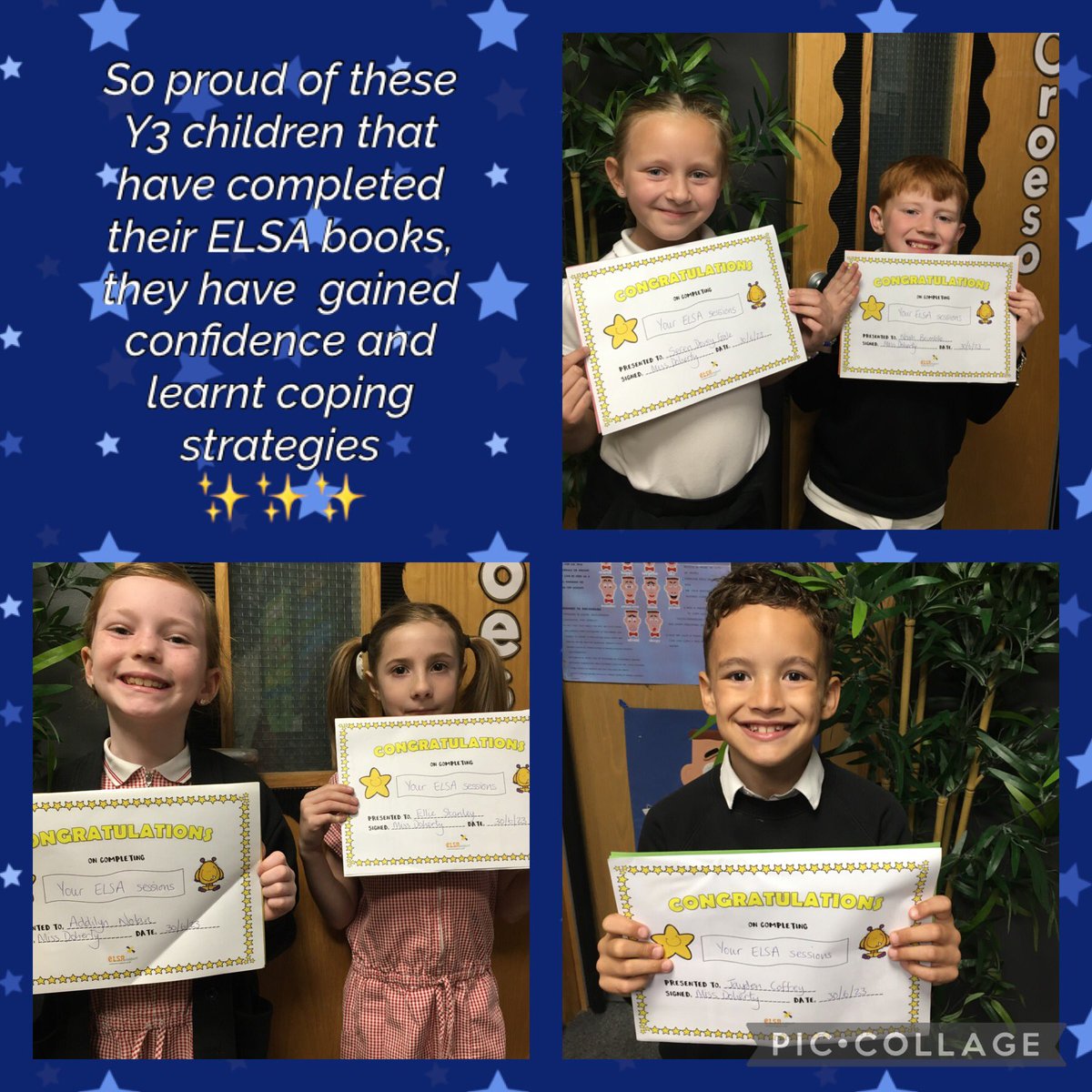 MissDohertyELSA's tweet photo. Celebrating completing ELSA @5tAndrews @sapsyear3 #SAPSHW #SAPSH ✨✨✨ https://t.co/wLC3HsMLzI