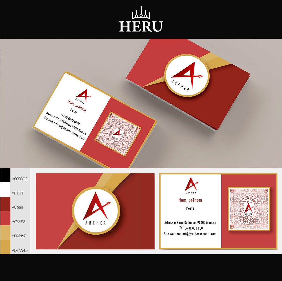 Carte de visite - Archer

Site web: heru-studio.com 

#graphicdesign #logo #design #adobe #photoshop #illustrator #indesign #premierepro #creative #infographic #illustration #freelance #fun #memes #logodesigner #history #color  #art #gaming #videogames #anime #Digital