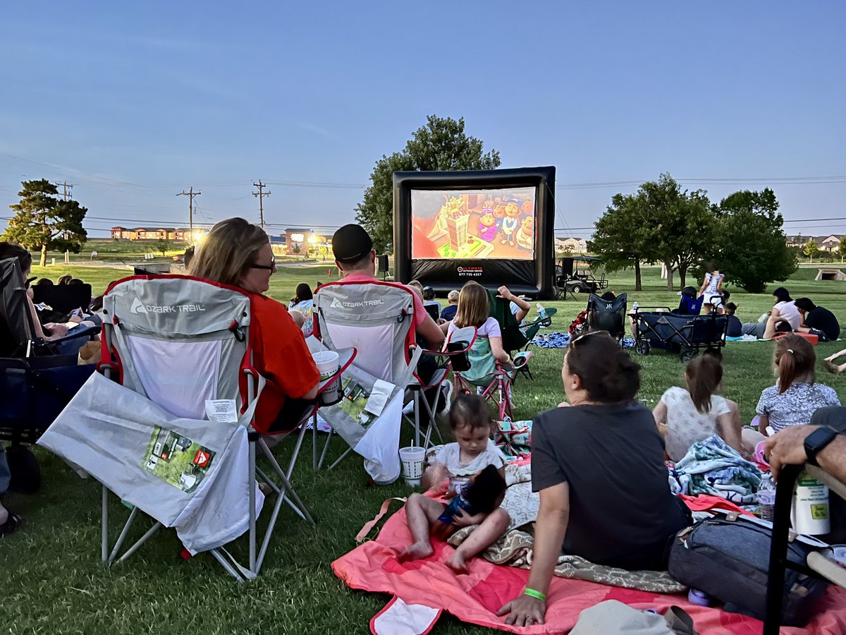 ~340 people at Movies Under the Stars! Such a fun event for the community! Thanks to <a href="/coitsfoodtruck/">Coit's Food Truck</a> and <a href="/bakedbearokc/">The Baked Bear Oklahoma</a> who made it extra special!