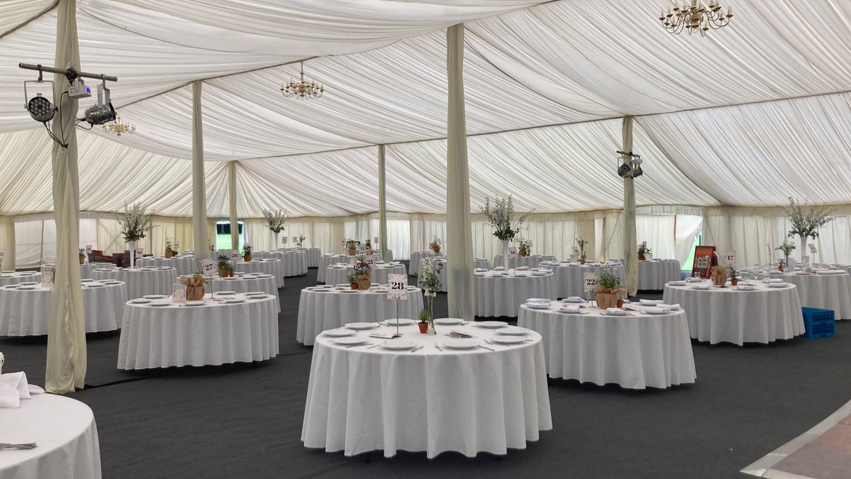 Leavers ball set up this morning - Form 6 preparing Form 7’s first night as Old Oakhamians. #torchrunners #connection #Classof2023