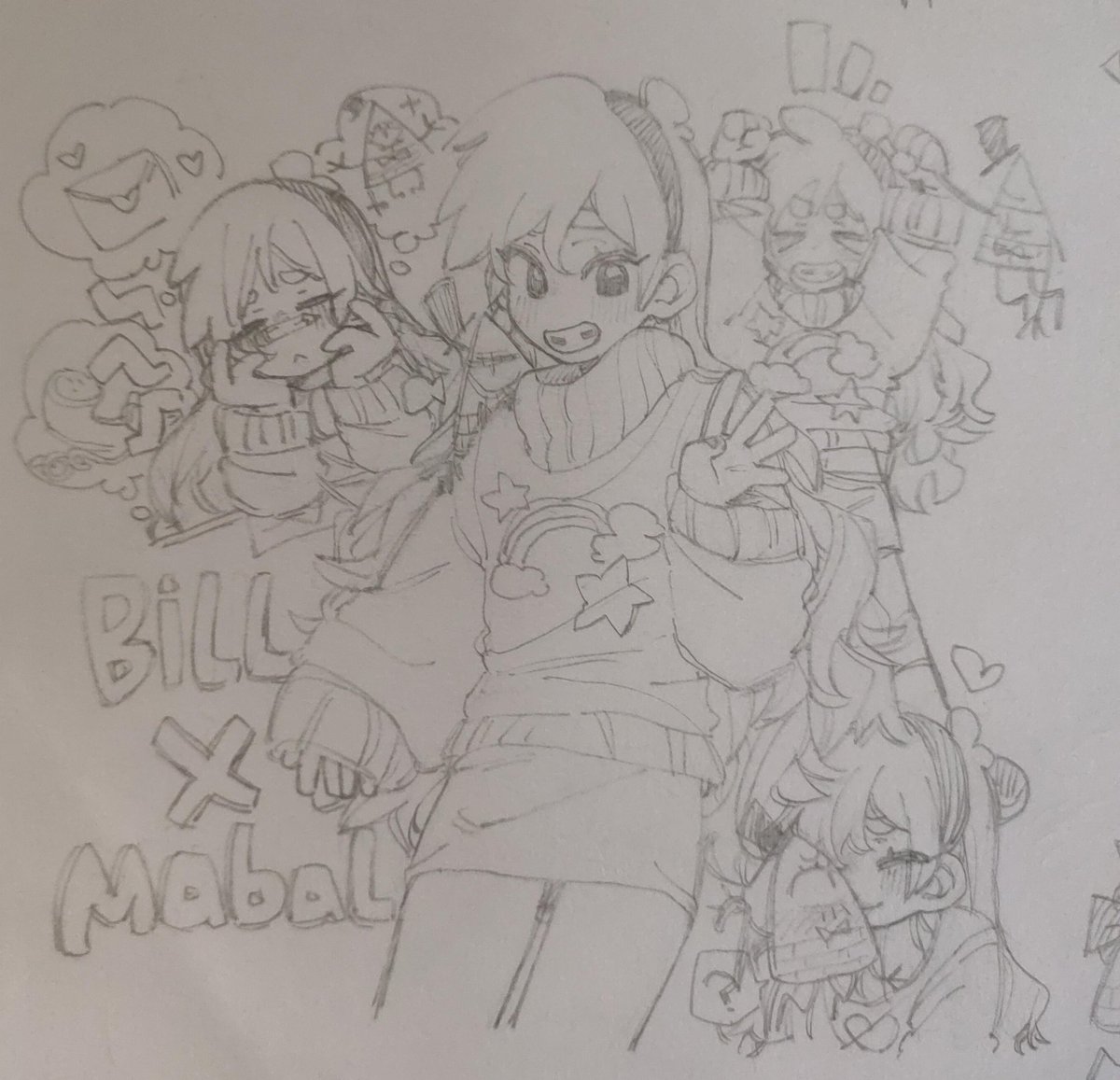 SQklOAl4aJu57ow's tweet photo. #gravityfalls #mabal #bill #mabill https://t.co/PCuNhc1rBj