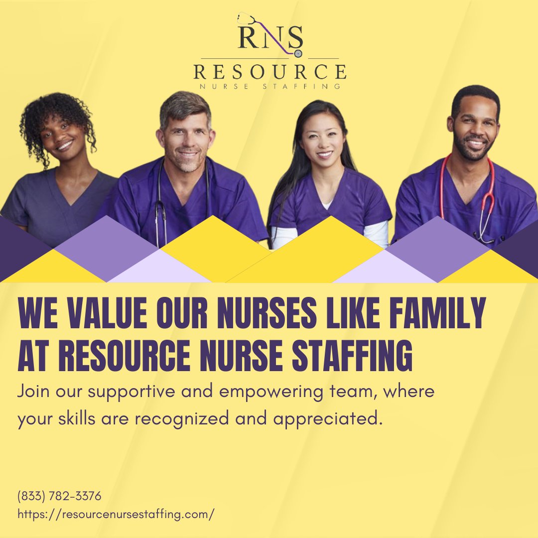 RNStaffingIN's tweet photo. We value our nurses like family at Resource Nurse Staffing. Join our supportive and empowering team, where your skills are recognized and appreciated.
https://t.co/7QcsRFqIe6
(833) 782-3376
.
.
.
.
.
.
.
.
.
.
#nurse #wehirenurse #nurselife #RN #LPN #CNA #QMA #nursejob #nursesta https://t.co/D9txjR8efG