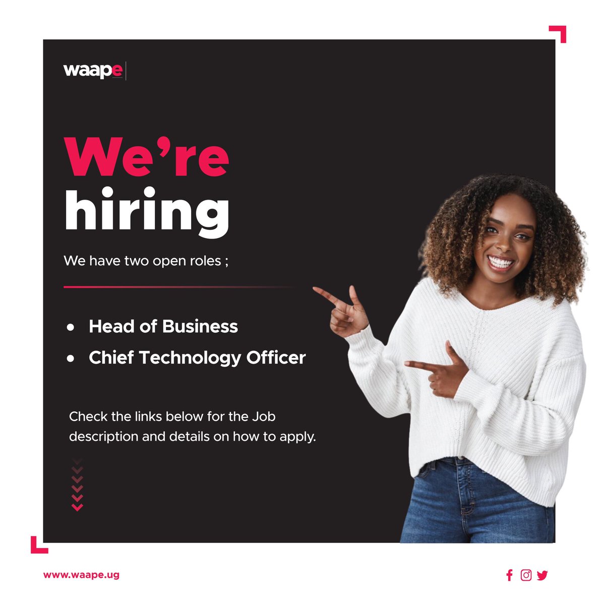 embiro_'s tweet photo. Calling on all Talented individuals In the Tech &amp; Business Growth Space. 

To Apply for CTO position: https://t.co/qZ5d6uK5Zb
To Apply for Head of Business: https://t.co/WuKuL5y7Un

#HiringCall #CareerOpportunities #DreamJob #TalentMatching #MakethePerfectMatch https://t.co/1cu4douwIz