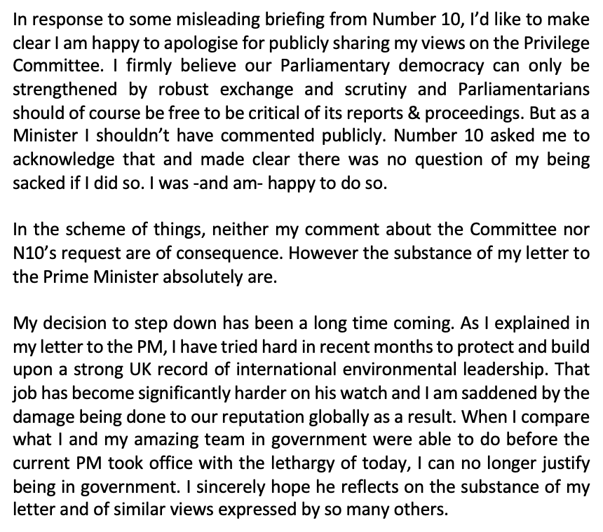 ZacGoldsmith's tweet photo. To clarify (following the PM's letter to me) https://t.co/oLG8TvWGvf