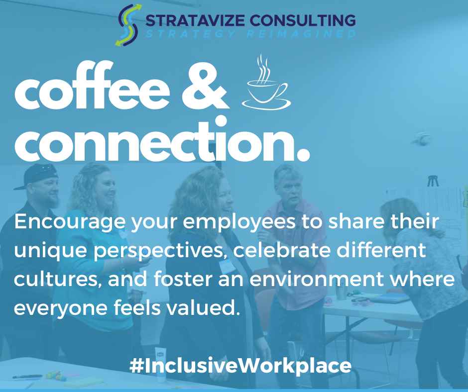 stratavize's tweet image. Happy Coffee and Connection Friday! ☕

#EmployeeEngagement #Stratavize #TeamBuildingTips #Leadership #CultureAwareness #Consulting