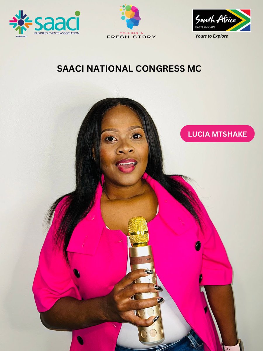 Meet our esteemed SAACI Congress MC, Lucia Mtshake! 

She is a true inspiration and advocate for change in the tourism industry. 
Join us as she shares her inspiring journey, valuable insights, and vision for a brighter future in the tourism industry. 

saaci.org/events/annual-…