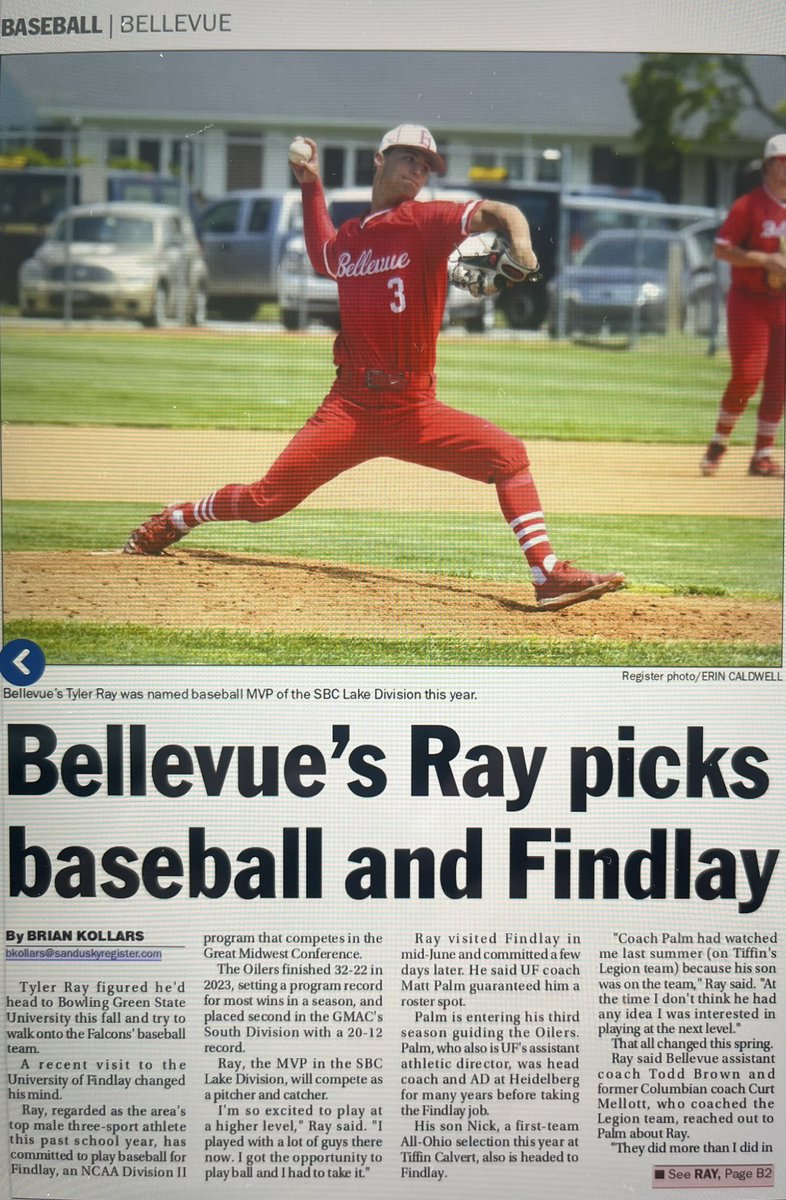 BaseballRedmen's tweet photo. Atta boy Ty! Mega excited he is getting an opportunity to play at Findlay. https://t.co/Hs4VtnnLnl