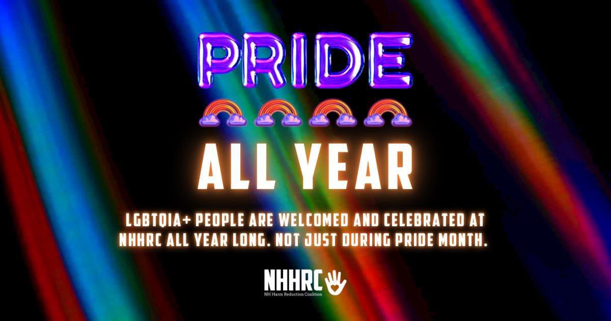 harmreductionNH's tweet image. As we wrap up the end of Pride Month we want to remind everyone that LGBTQIA+ people are welcomed and celebrated by NHHRC all year long, not just during pride month. We encourage others to do that same.

#Pride #Pride2023 #HarmReduction #NH #NewHampshire