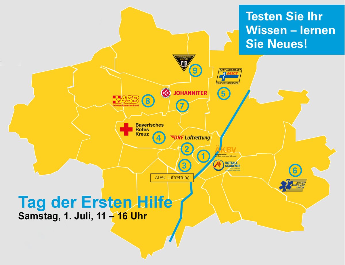 Erste Hilfe kann Leben retten. Deshalb stehen am Samstag, 1. Juli, beim „Tag der Ersten Hilfe“ Maßnahmen zur Wiederbelebung bei einem Herz-Kreislauf-Stillstand im Zentrum der Aktionen. Alle  ➡️ Infos zu den Veranstaltungen fcld.ly/82dwtjb

#erstehilfe