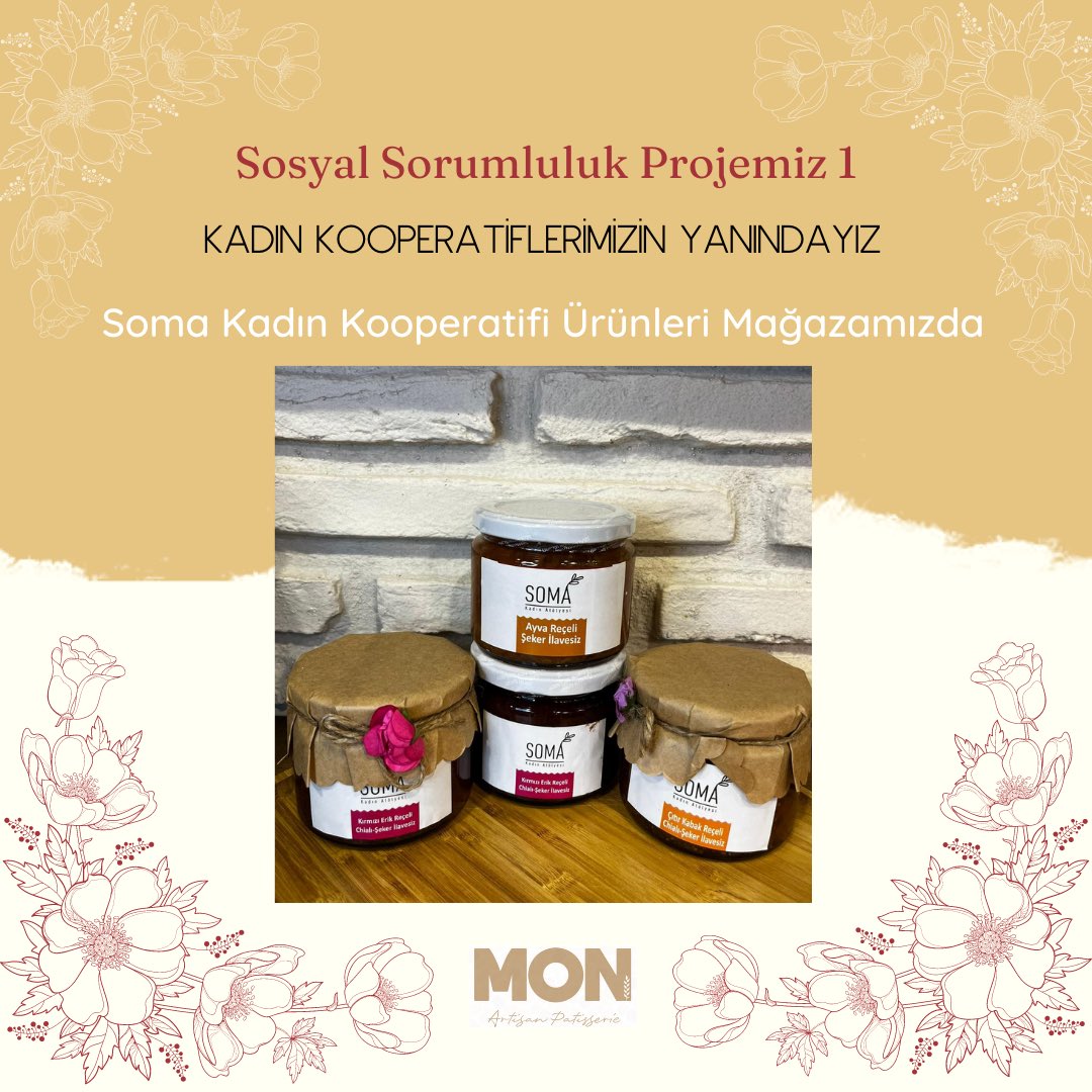Kadın Kooperatiflerimizin destekçisiyiz 💛