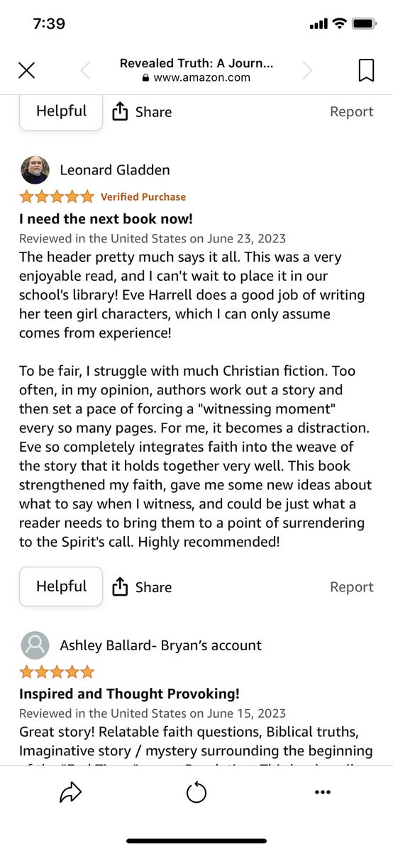 LeonardGladden's tweet image. My review for #revealedtruthbook by @eharrell99 . Check it out!
