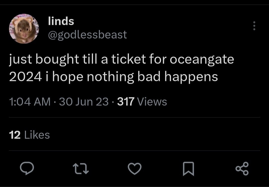 Yuzaha300's tweet image. I&apos;ve seen messed up stuff, but this is very distasteful and very disrespectful to Till and the victim&apos;s family who are still mourning their loss. #Till #OceanGateSub