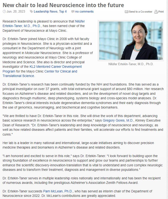 Nilufer Ertekin-Taner, MD, PhD tweet media