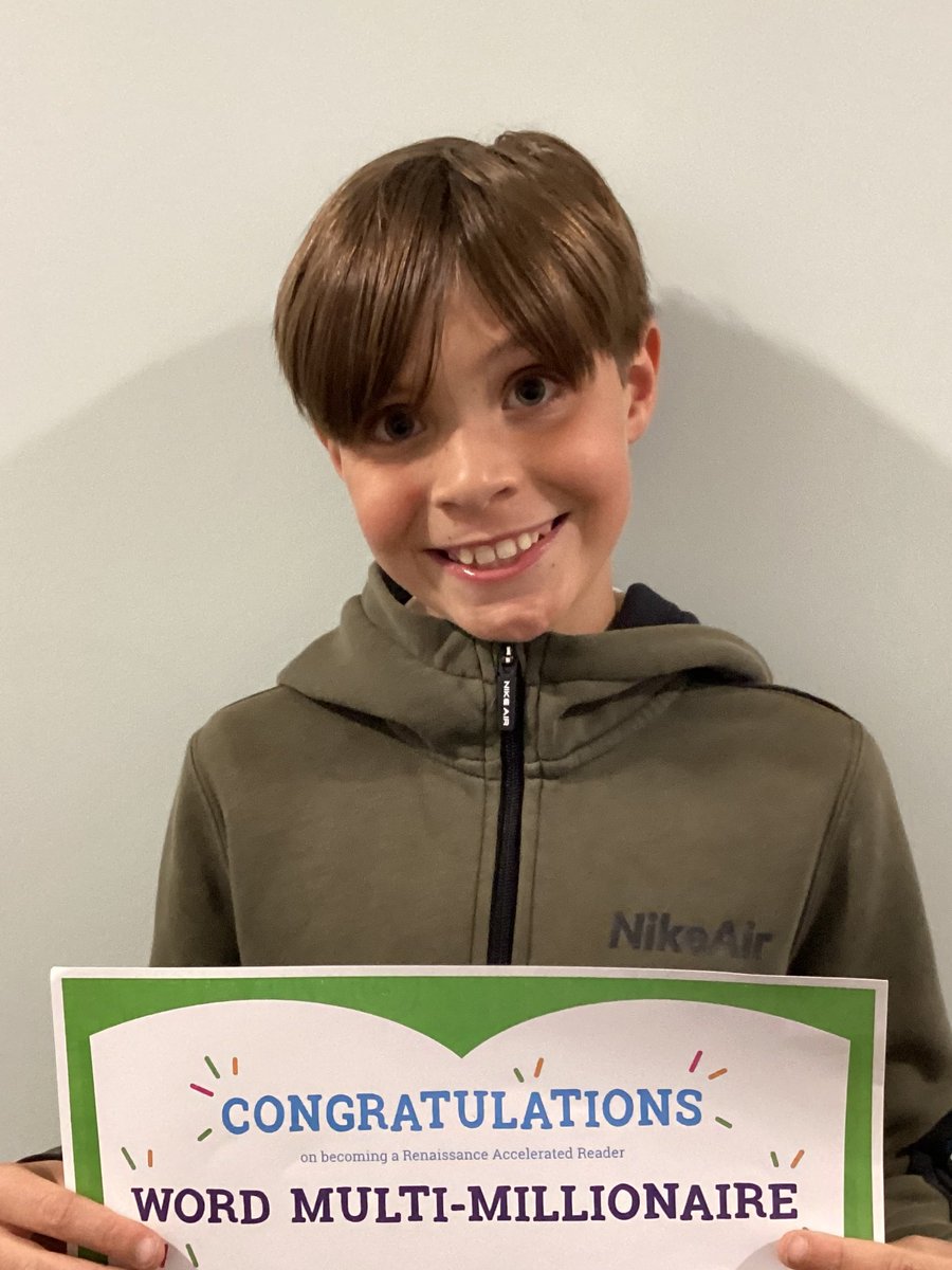 Upton Heath CE Primary School (@uptonheathce) on Twitter photo Huge congratulations to our newest word millionaire and multi-millionaire! <a href="/AccReader/">Accelerated Reader UK & Ireland</a> Huge congratulations to our newest word millionaire and multi-millionaire! <a href="/AccReader/">Accelerated Reader UK & Ireland</a>