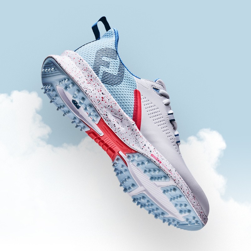 FootJoy's tweet photo. Red, White & New. ๐ด โช ๐ต
#BringTheHeat this weekend with a new drop of the Women's FUEL.
#FJFUEL