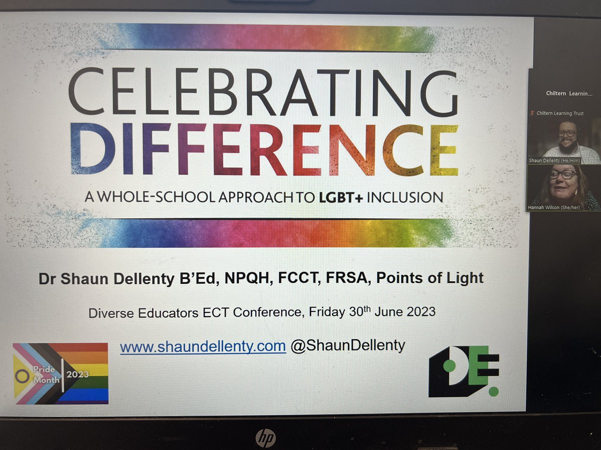Excited for the afternoon key note speaker @ShaunDellenty for the ECT DEI virtual conference #DiverseEd
