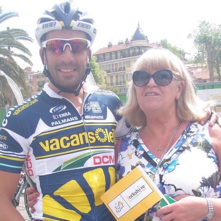 sandracorcoran's tweet image. Recollecting fun time in #Nice ⁦@LeTour⁩ #2013 recognise this pro from the #peleton?