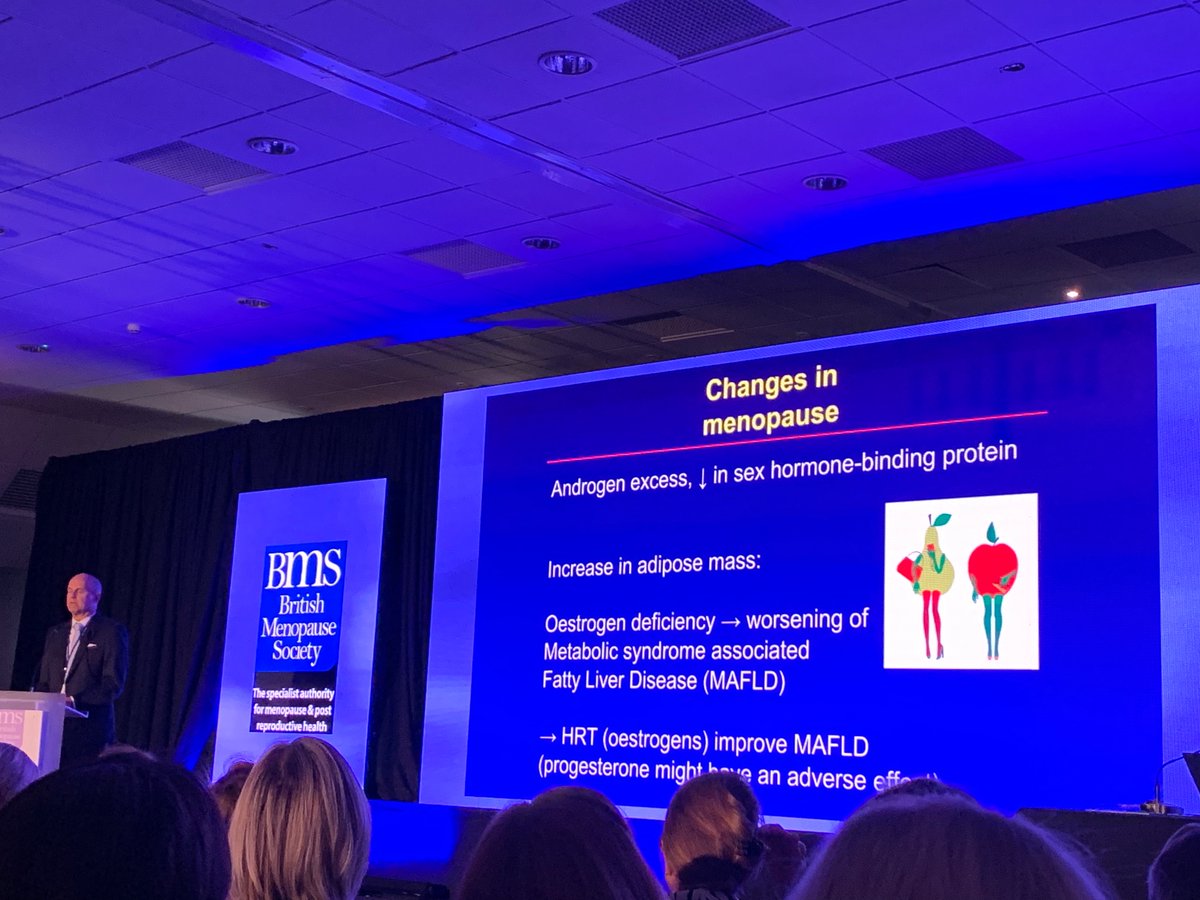 Great talk by <a href="/mathisheydtmann/">Mathis Heydtmann</a> on “menopause and the liver” at <a href="/BrMenopauseSoc/">British Menopause Society</a> #bmsconf2023

A full circle moment as Dr Heydtmann gave some of #ScotGEM Yr2 Hepatology teaching this year!