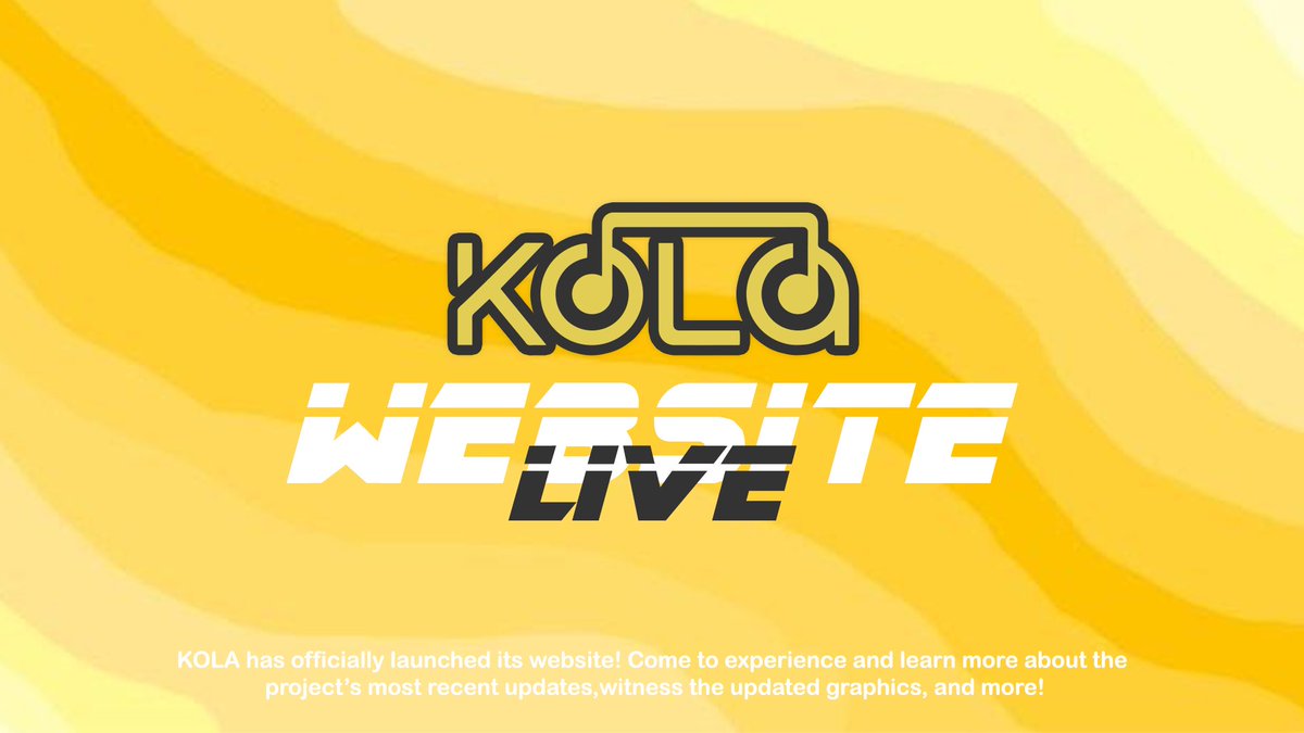 Crafting an AI-powered symphony needs patience, but the resulting melody will be worth every moment✨

With immense delight, we are thrilled to unveil KOLA's website today:
kola.app

Stay engaged, and above all, navigate this dynamic market with utmost care❤️