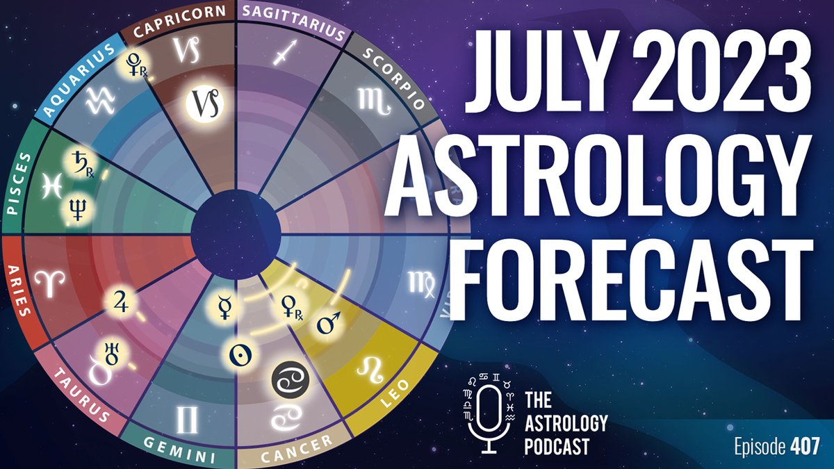 AstrologyCast's tweet photo. Our astrology forecast for July is out! Venus stations retrograde in Leo, and Mars opposes Saturn in Pisces: https://t.co/GVplwgxNrb https://t.co/jE69f42dmJ