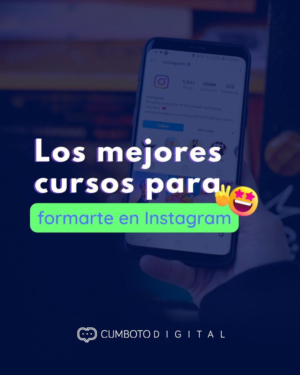 Cursos para formarte en Instagram 👉cumbotodigital.com/mejores-cursos…