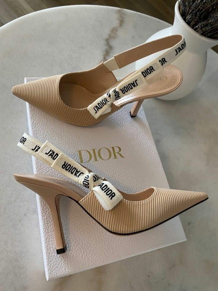 Dior fabric heels